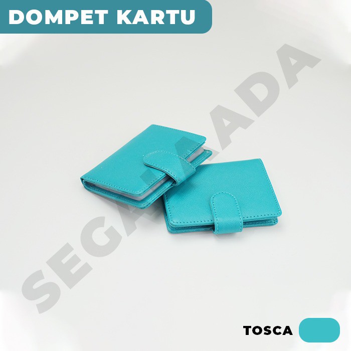 Dompet Kartu Nama Card Holder Bahan Kulit Import