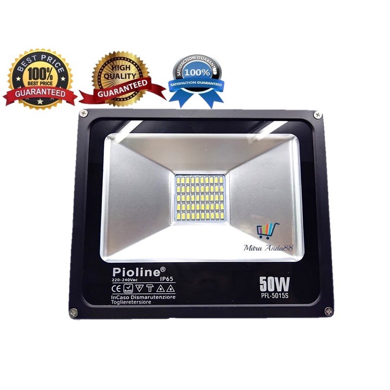 LAMPU LED SOROT PIOLINE 50w 100w / FLOODLIGHT / LAMPU TAMAN / LAMPU INDOOR OUTDOOR