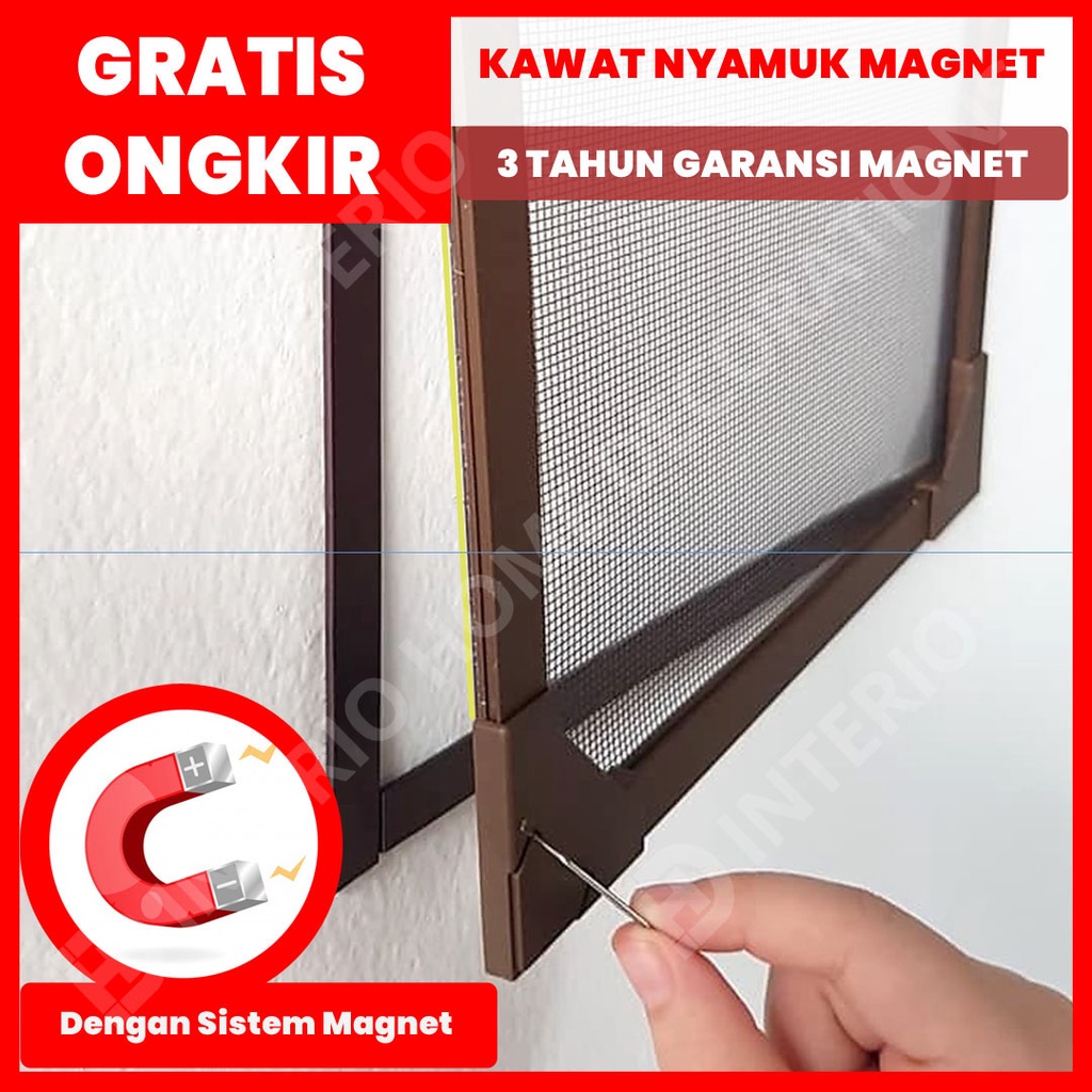 Kawat Nyamuk Magnet Kasa Nyamuk Magnet Kawat Jendela Ram Nyamuk Magnet