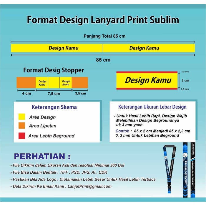

ORGANIZER-DOCUMENT- LANYARD CUSTOM DIGITAL PRINT 2 SISI TALI / GANTUNGAN / TALI ID CARD -DOCUMENT-