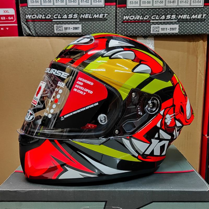 HELM KYT TT COURSE JAUME MASIA LEOPARD