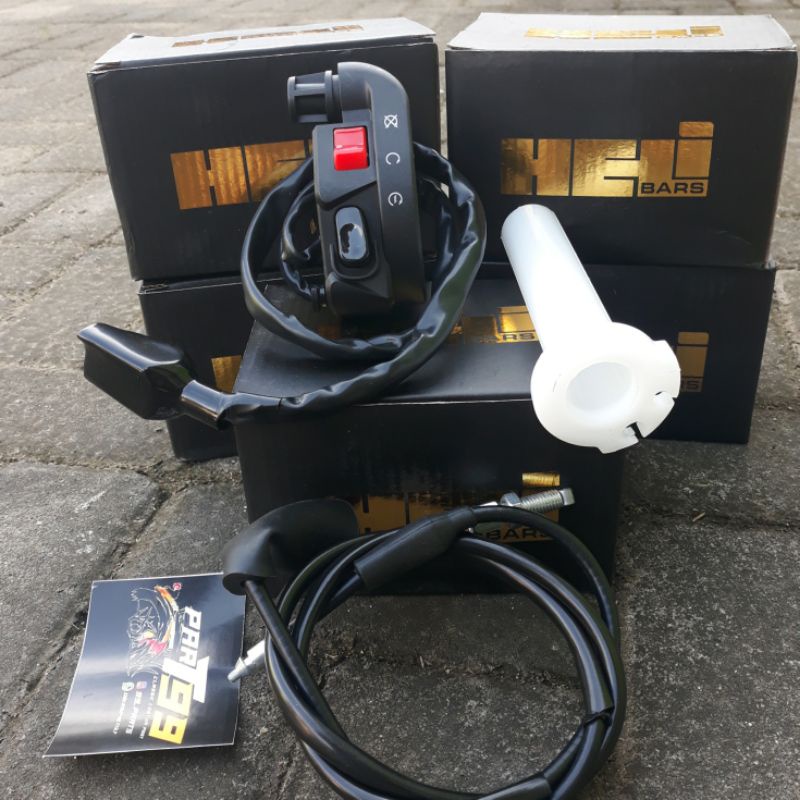 GAS SPONTAN KSR , GAS KONTAN KSR DOMINO SET HANDGRIP KAZE ORIGINAL