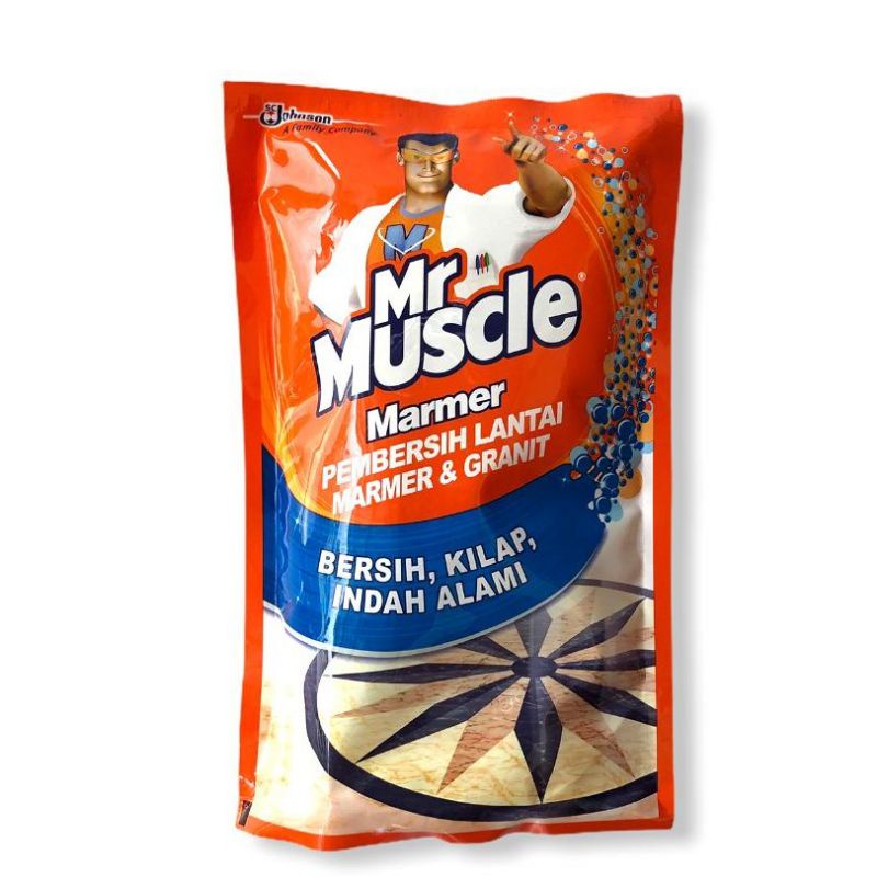 Mr Muscle Marmer Pembersih Lantai Marmer & Granit Pouch 800 ml