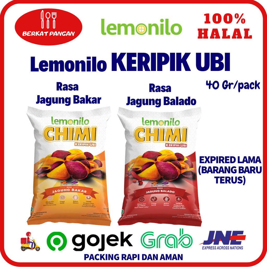 LEMONILO CHIMI KERIPIK UBI Cemilan sehat 40gr