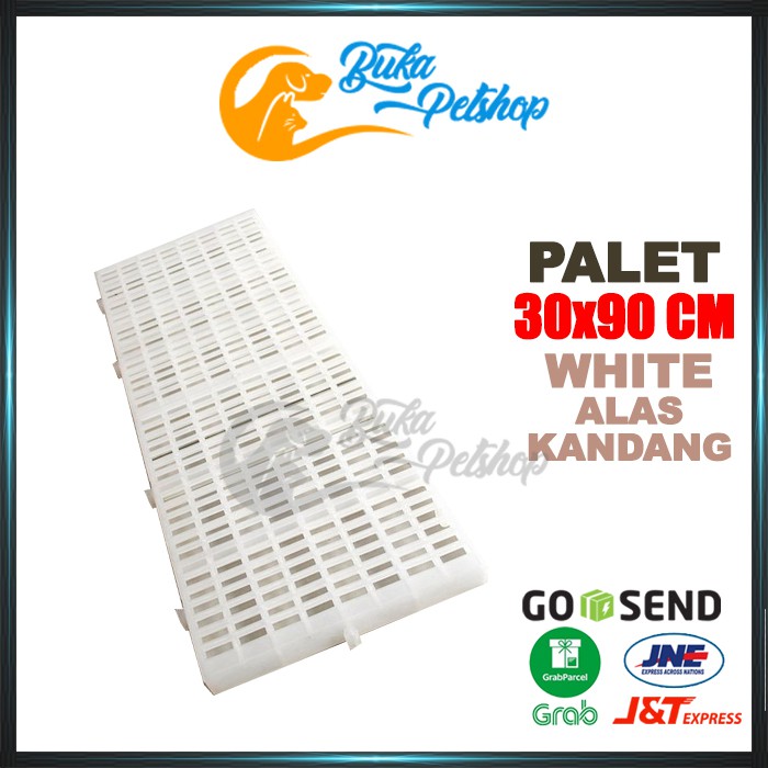 Alas Kandang Palet Plastik Tebal Untuk Kandang 30 x 90 WHITE