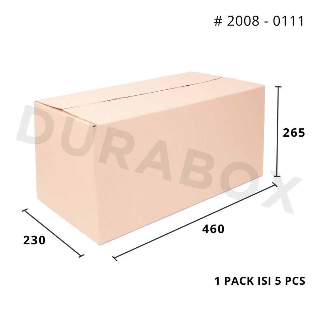 

46 x 23 x 26.5 cm A1 | KARDUS / KARTON BOX CORRUGATED - KEMASAN / PACKAGING / PACKING MAKANAN | #2008-0111