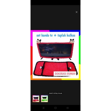 paket hemat 2in1 sarung cover kulkas dan bando tv 32inch terbaru murah cod terlaris,murah,bisa cod