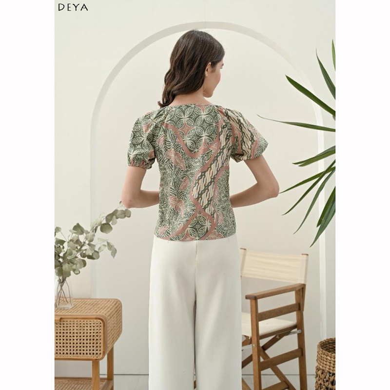 EVIE TOP JUMBO - Atasan Batik Jumbo Wanita Blouse Wanita/ DEYA