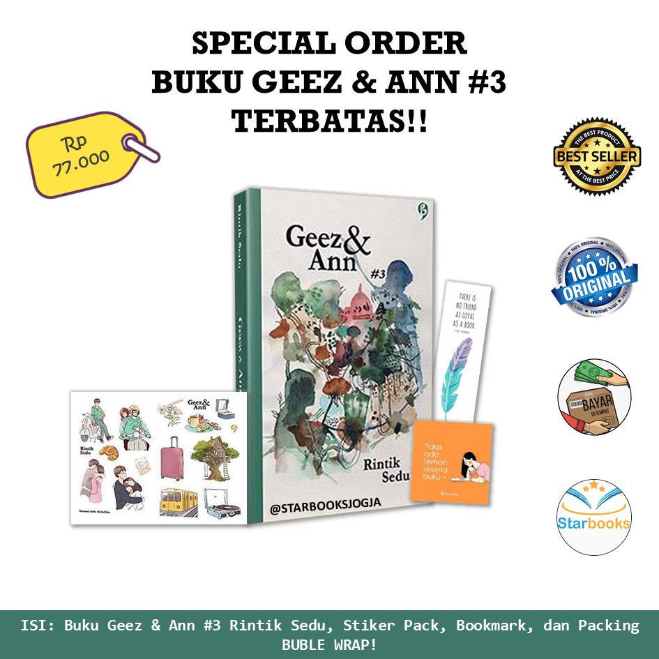 READY BUKU  GEEZ  ANN  3 BY RINTIK SEDU FREE STIKER 