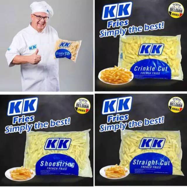 KK Kentang goreng shoestring/ straight cut / crinkle cut 1 kg