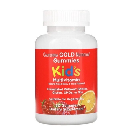 CGN kids multivitamin gummies, California Gold Nutrition multi vitamin anak gummy