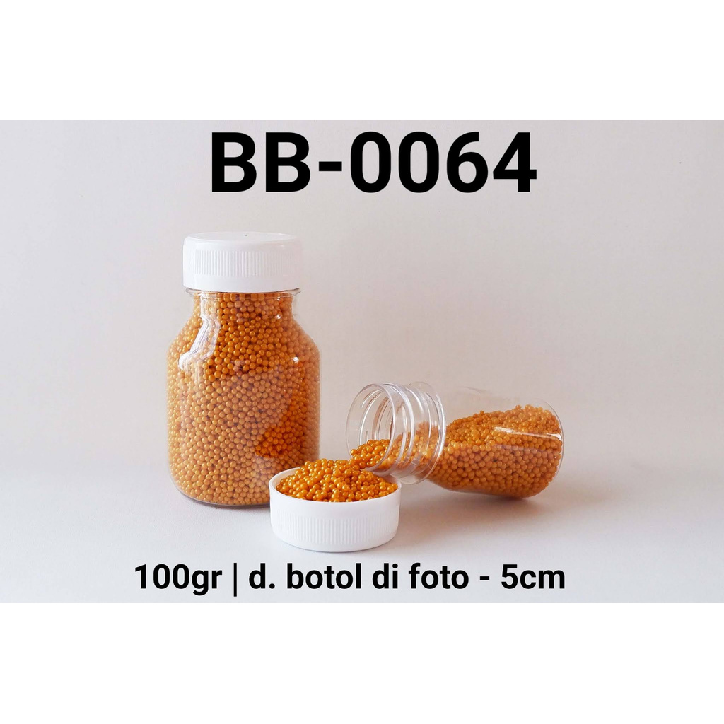 

BB-0064 YBB Sprinkles sprinkle sprinkel mutiara emas 100gram 100gr