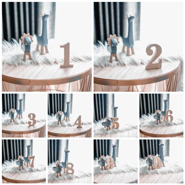 Angka atau Huruf Sesuai pilihan dari kayu yg masih mentah tinggi 8,5cm dan 13,5 cm