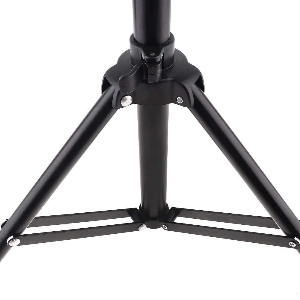 Flanger Tripod Stand Partitur Musik Lipat Ringan Bahan ABS Aluminum Alloy