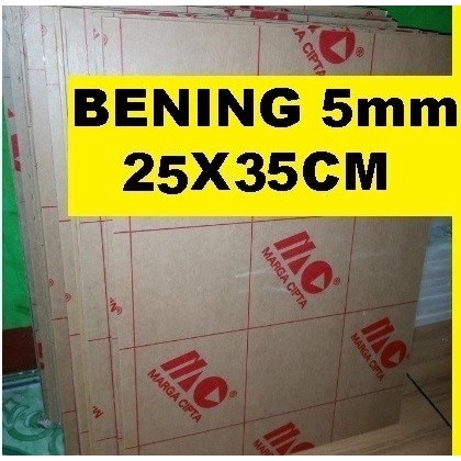 

Acrylic - Akrilik - Bening merk MARGA CIPTA tebal 5mm ukuran 25x35cm