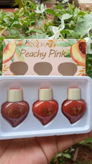 [ ECER ] PEACH PINK LOVE LIPCREAM LOOKME