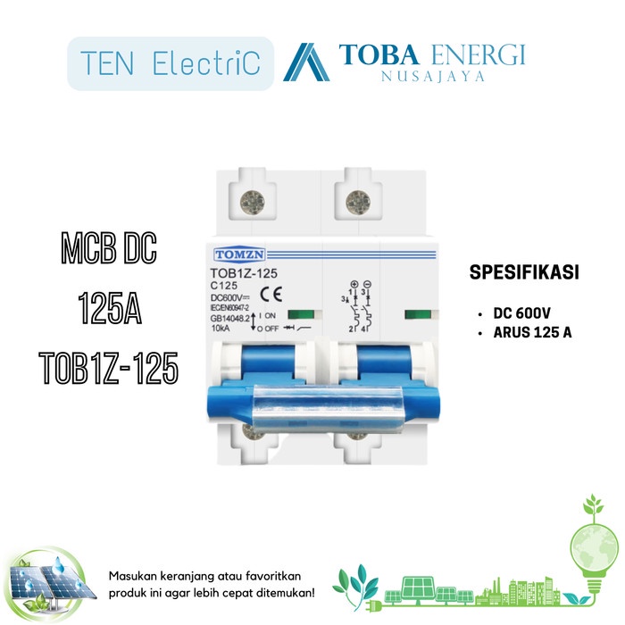 Produk Terbaru Tomzn Mcb Dc 125A 600Vdc