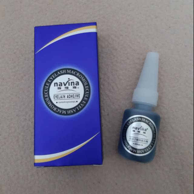 Navina Blue Red Glue Eyelash Extension  15ml (Lem Tanam Bulumata Box Biru Merah)