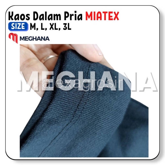 KAOS DALAM PRIA SINGLET POLOS WARNA HITAM MIATEX