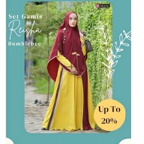 GAMIS AULIA FASHION SALE KUNING MARON JUMBO BUSUI
