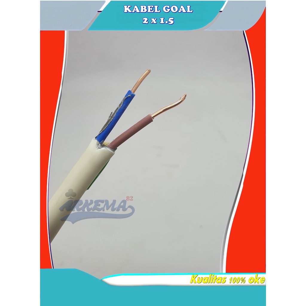 (DI JUAL METERAN) KABEL NYM 2 X 1.5 | KABEL TUNGGAL AC 2 X 1.5 | KABEL KAWAT TEMBAGA AC | KABEL