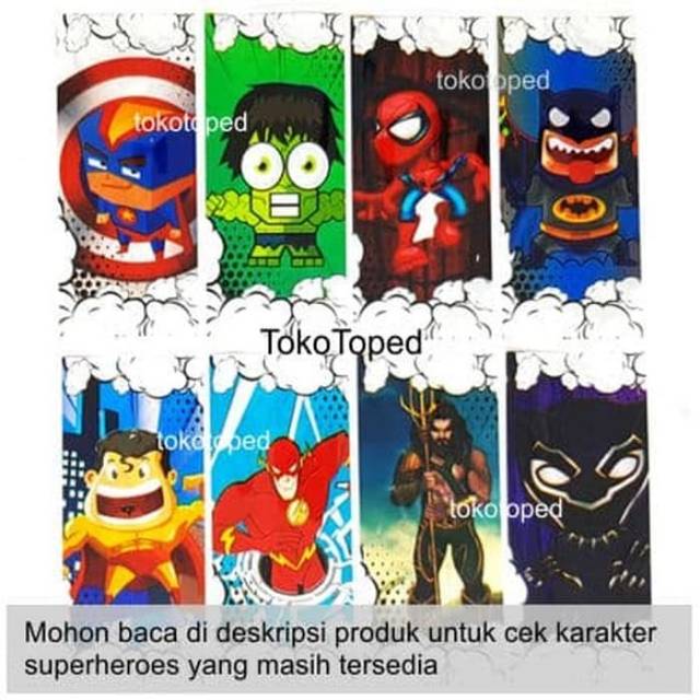 Battery warp 18650 vpc motif superhero V2 unik - 1 pcs