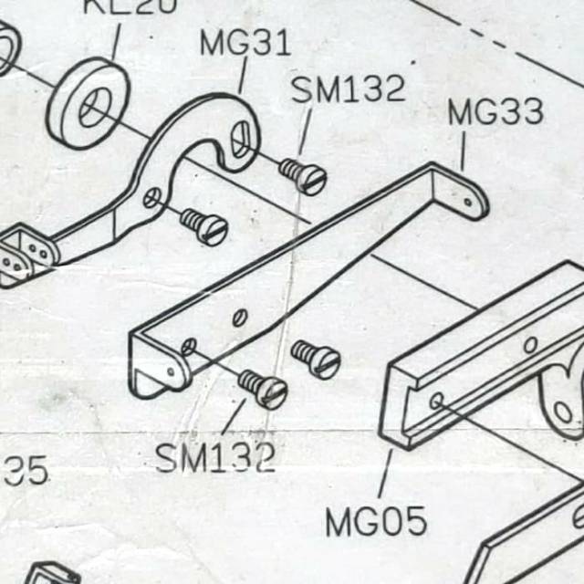 Jalur Benang ZigZag - Thread Guide MG33 Kamkut Asli Siruba