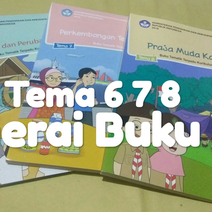 

❤BISA COD❤ Paket 3 Buku Tematik Kelas 3 SD Tema 678 Revisi 2018