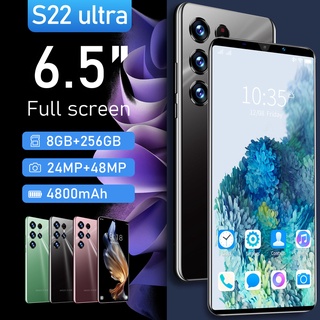 【COD+bebas biaya kirim】Hp murah galaxy S22 Ultra 6.5 inci Ponsel baru original 5g hp android 8GB+256GB Handphone android Smartphone