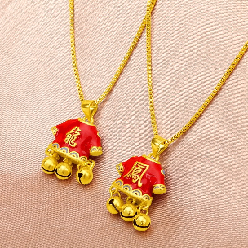 Kalung Liontin Gembok Lapis Emas Asli Kadar 375 Untuk Pria Dan Wanita