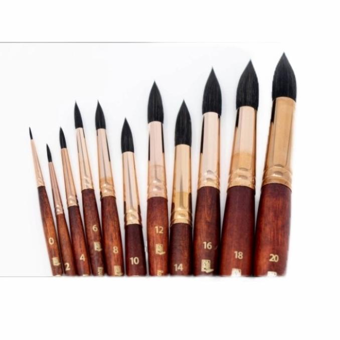 

Princeton Neptune Watercolor Brush Round/Kuas Lukis No 0-10