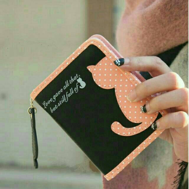 Dompet Mini Dompet Kecil Dompet Gambar Kucing Dompet Murah Dompet Wanita Dompet Lipat Lokal Taiga