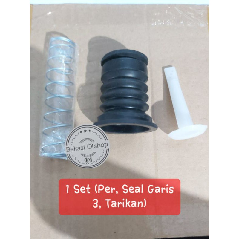 Paket Lengkap Seal Pembuangan/Sil Pembuangan/Per/Tarikan Pembuangan Garis 3 Multi