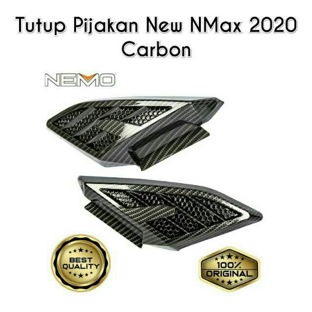 COVER PIJAKAN BODY SAMPING CARBON NMAX 2020 PART.BODY KIRI KANAN/ STEP BELAKANG