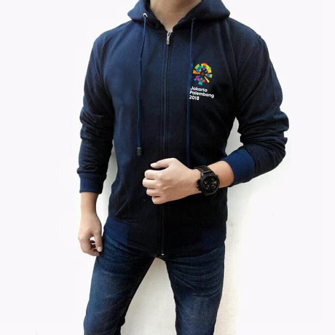 Jaket Hoodie Polos Asian Games .Deevagrosir.Olshop