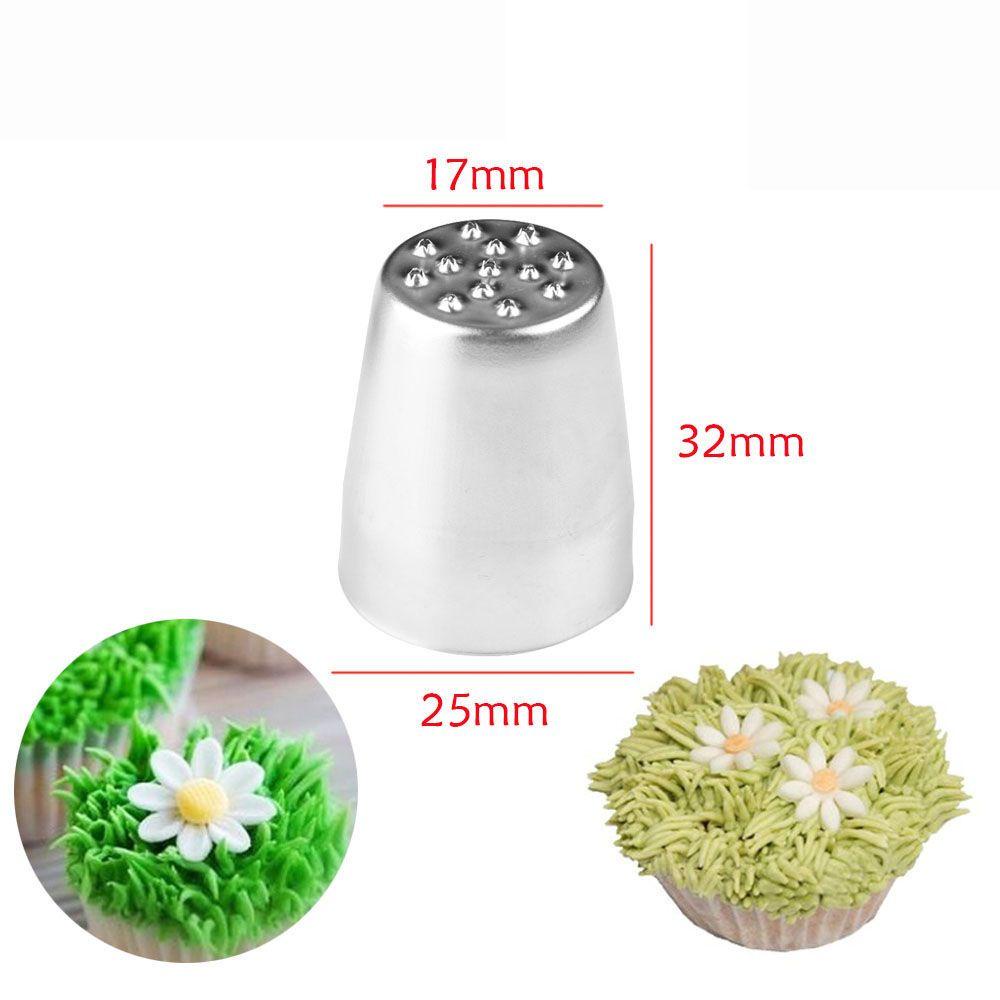Solighter 7PCS/Set Icing Piping Nozzle Bakery Ice Cream Pastry Tips Cupcake Cetakan Kue