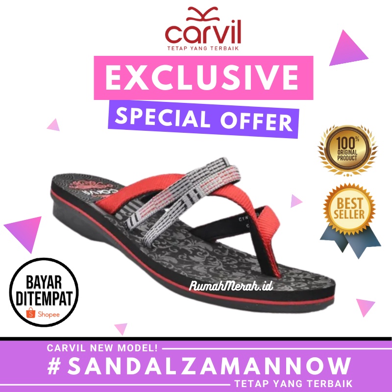 Carvil Cyntia 03L - Sandal Wanita Casual ORIGINAL