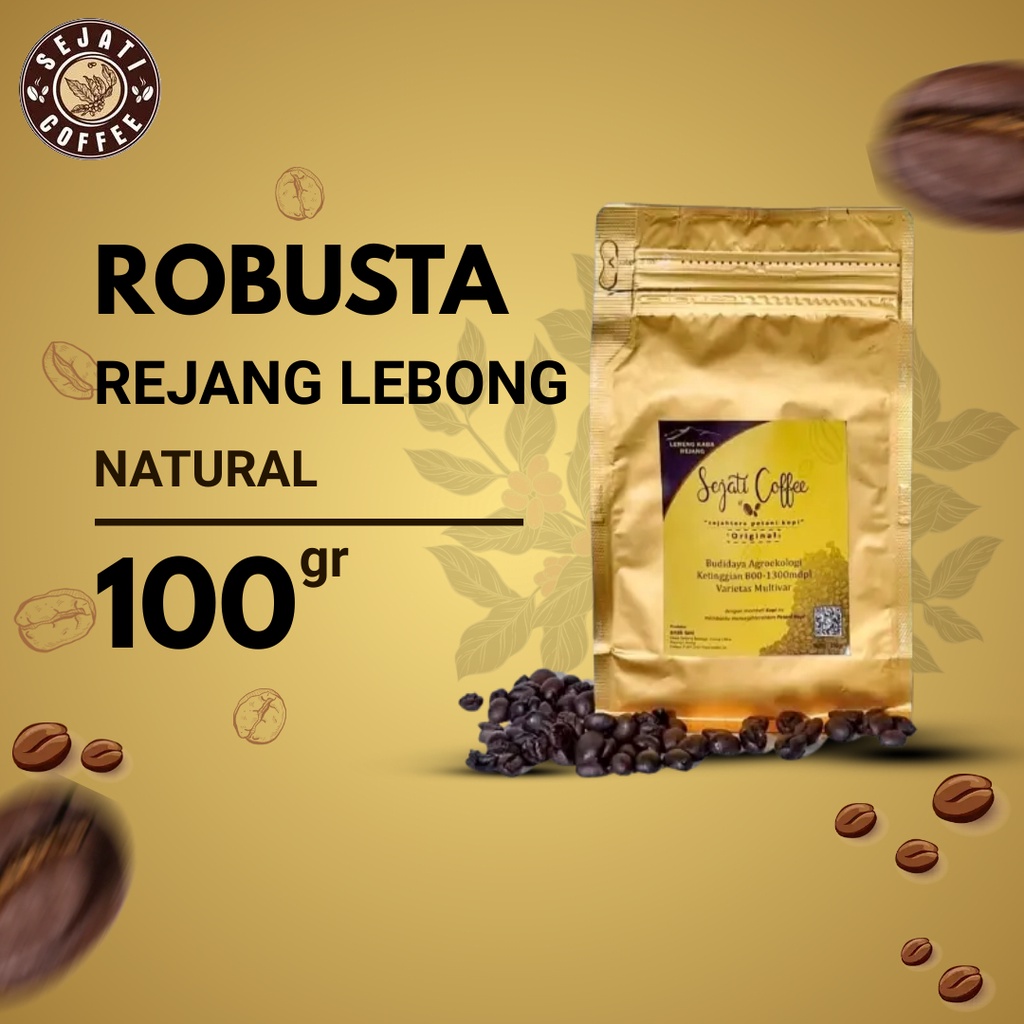 

Kopi Robusta Bubuk Rejang Lebong Natural 100 Gram