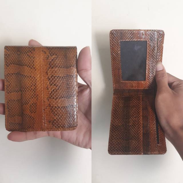 Dompet ktp kulit ular cobra asli