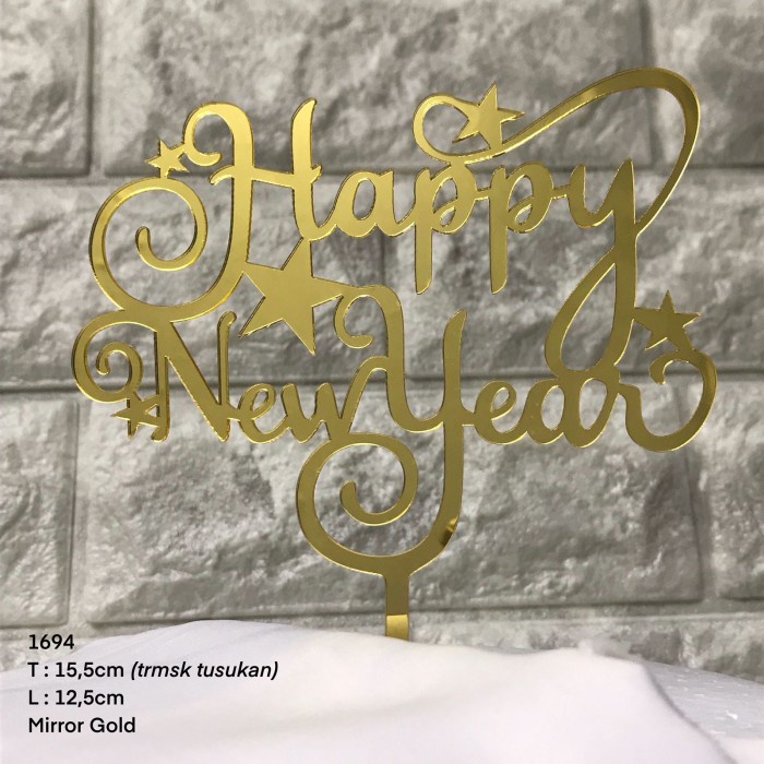 

NEW YEAR TOPPER - CAKE TOPER TAHUN BARU HARGA GROSIR NEWYEAR TOPER