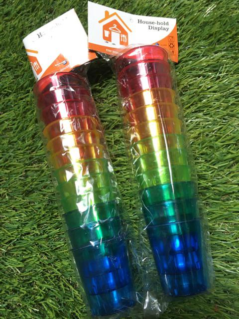 Gelas Sloki Plastik / Shot Glass , Warna Warni