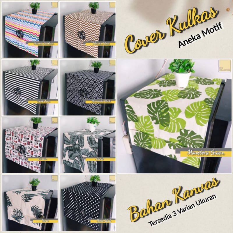 Taplak Sarung Kulkas 1 / 2 Pintu Aneka Motif Karakter | Cover | Tutup | Penutup | Kulkas | Karakter