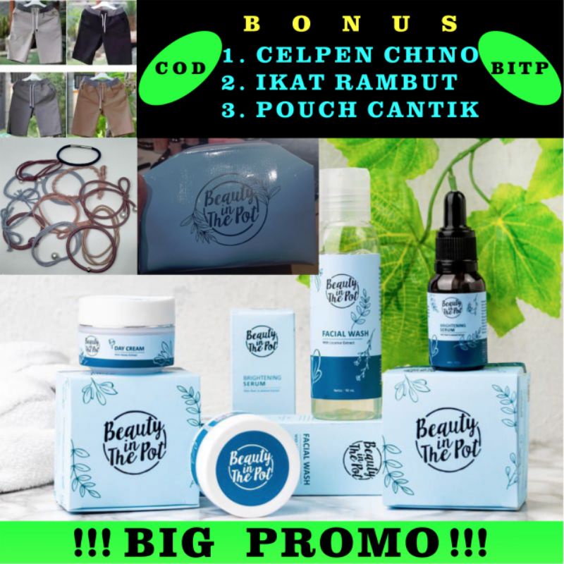 1 PAKET BEUTY IN THE POT + CELPEN CHINO + POUCH CANTIK + IKAT RAMBUT SKINCARE VIRAL #TIKTOK #COD