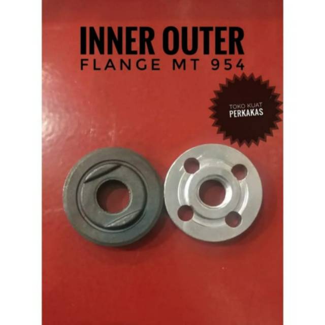 Inner outer flange mur penjepit batu / mata gerinda tangan 4" M10x1. 5