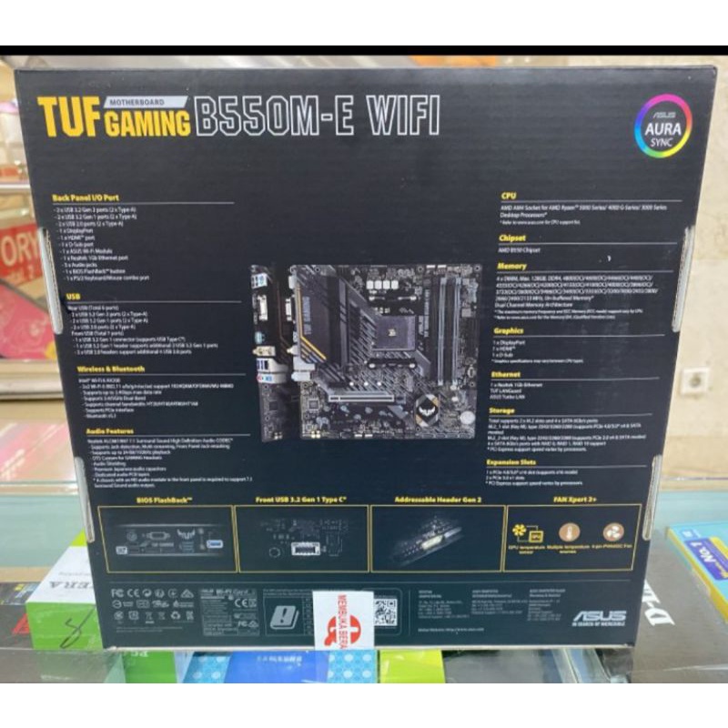 MOTHERBOARD ASUS TUF GAMING B550M-E WIFI