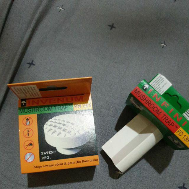 Pencegah Bau Got & Kecoa Utk Saluran Toilet / Kamar Mandi (toto/san Ei). Fd 135 M. Mushroom Trap.