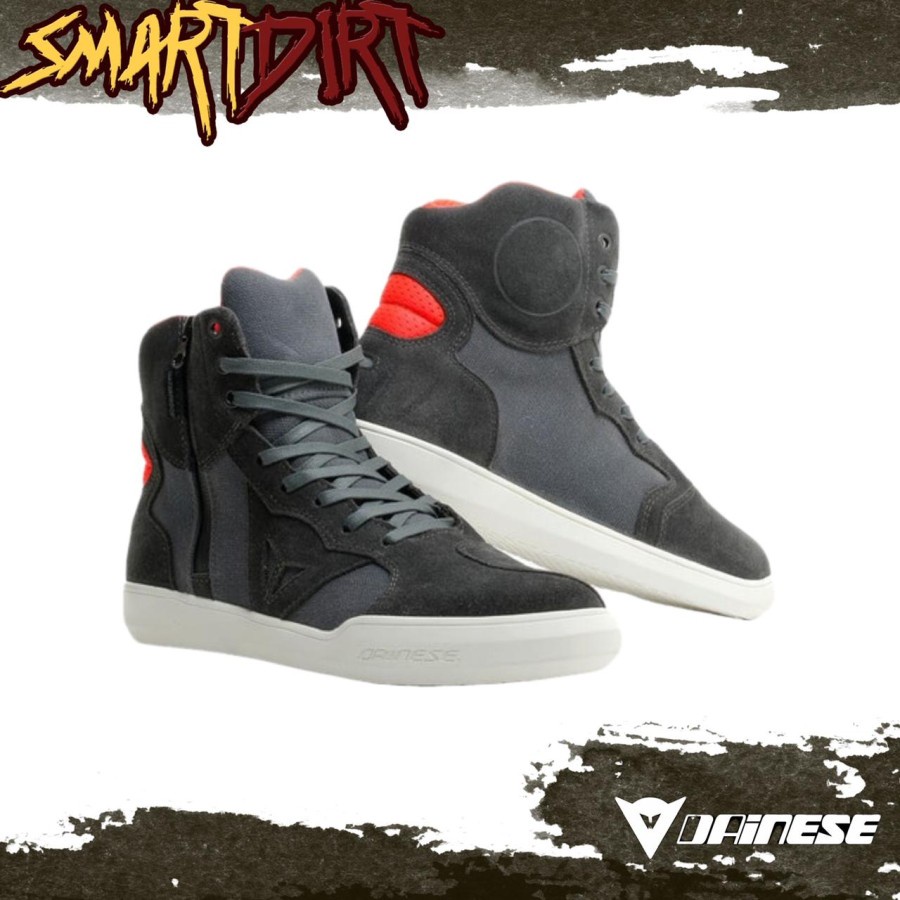SEPATU TOURING DAINESE METROPOLIS SEPATU MOTOR DAINESE BLACK RED ORI