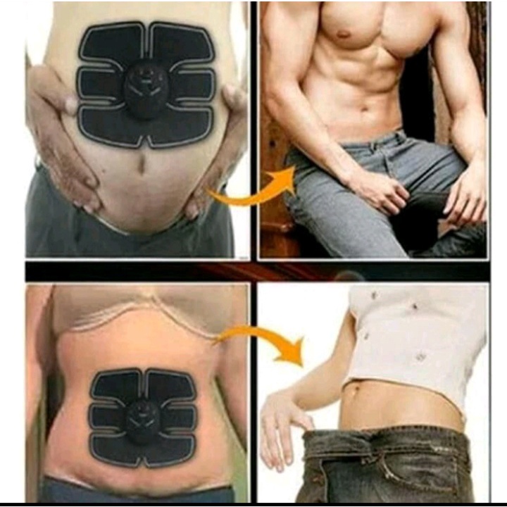 [BISA COD] SET 3 PCS Stimulator Terapi EMS Otot Six Pack ABS SIXPACK SCULPTER