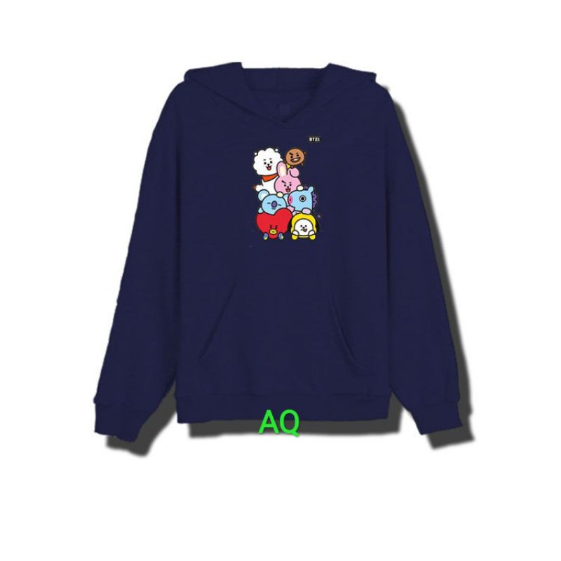 Jaket Hoodie Anak BT21/Sweater Anak BT21 Karakter