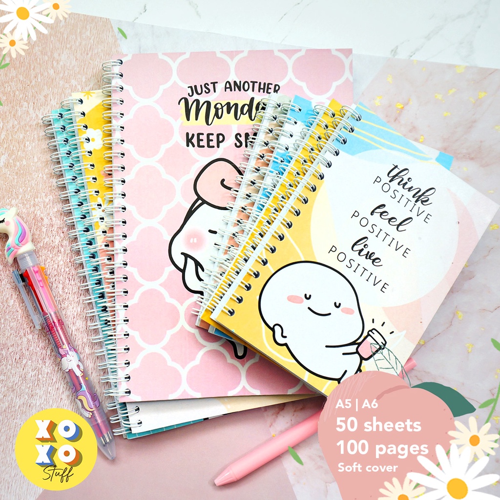 

Notebook Cute Quby Pentol size A5 / A6 (bergaris)